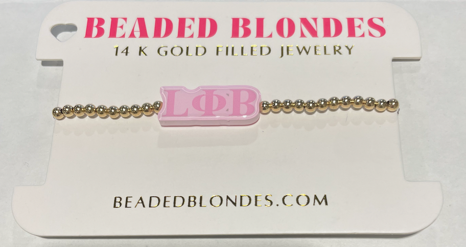 14k Gold Filled Sorority Bracelet
