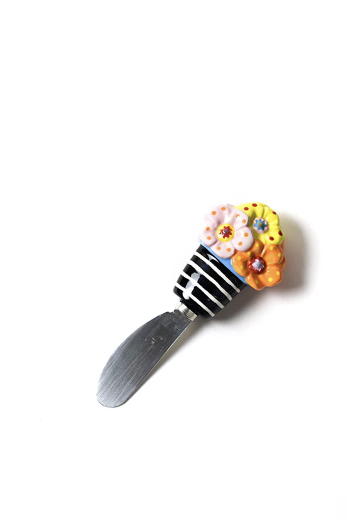 Happy Everything Flowers Embellishment Appetizer Spreader