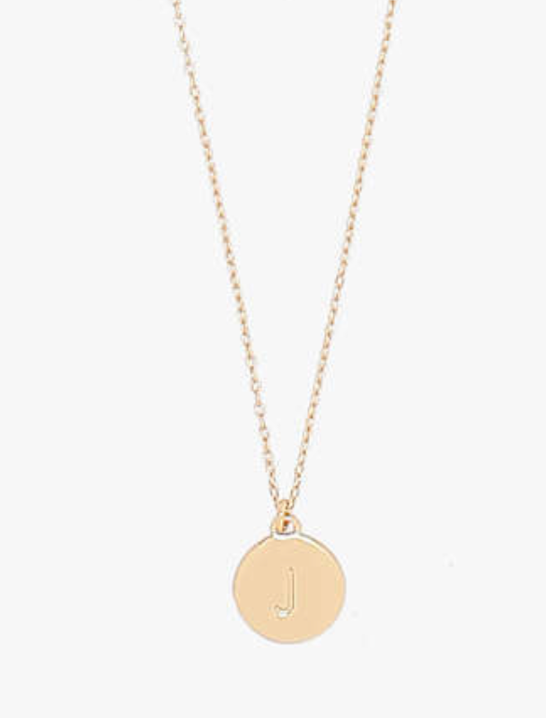 Mini Gold Initial Pendants