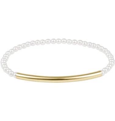 Bliss Bar Smooth Pearl 3mm Bracelet