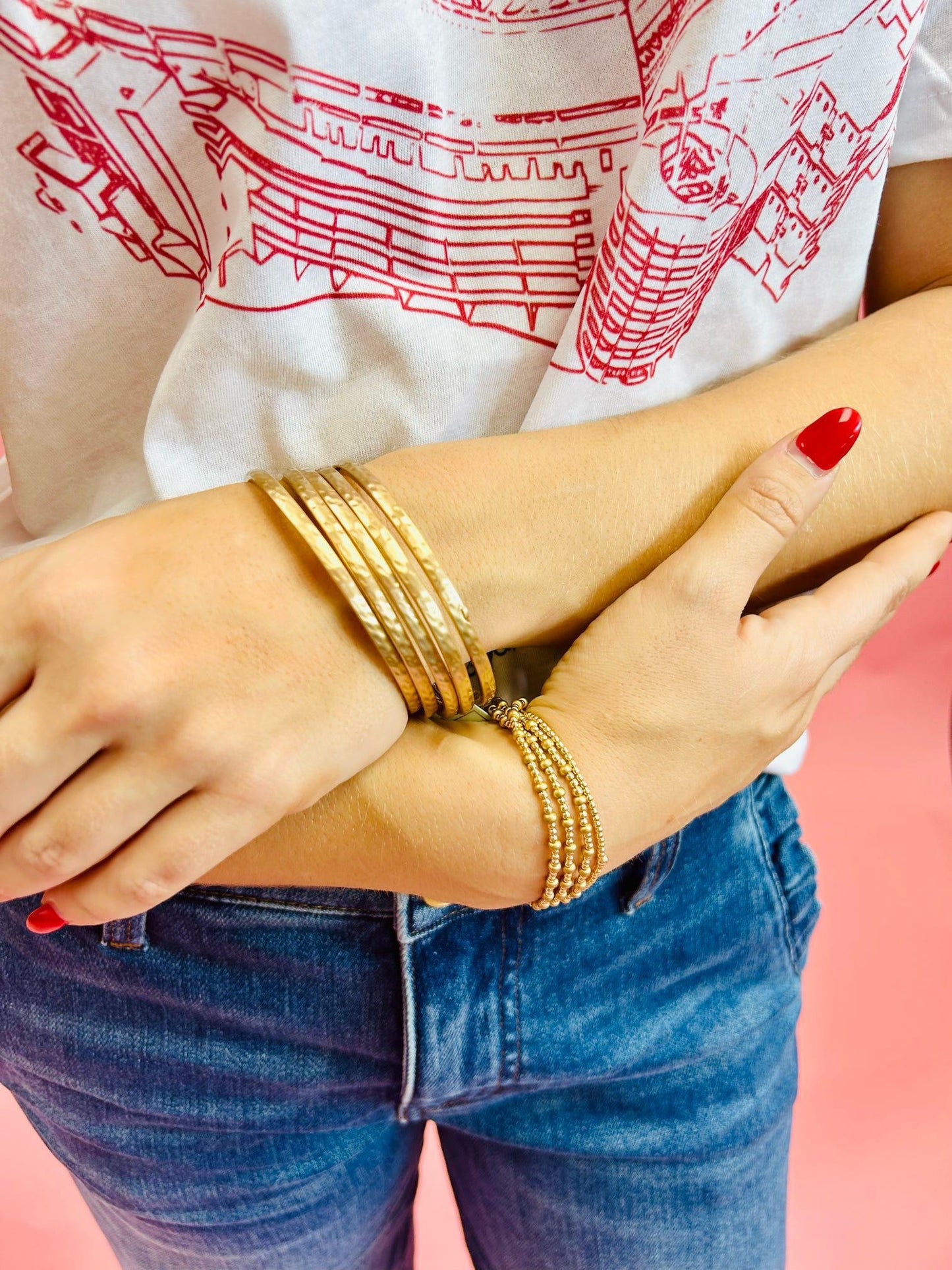 Classic Gold 2mm Bead Bracelet