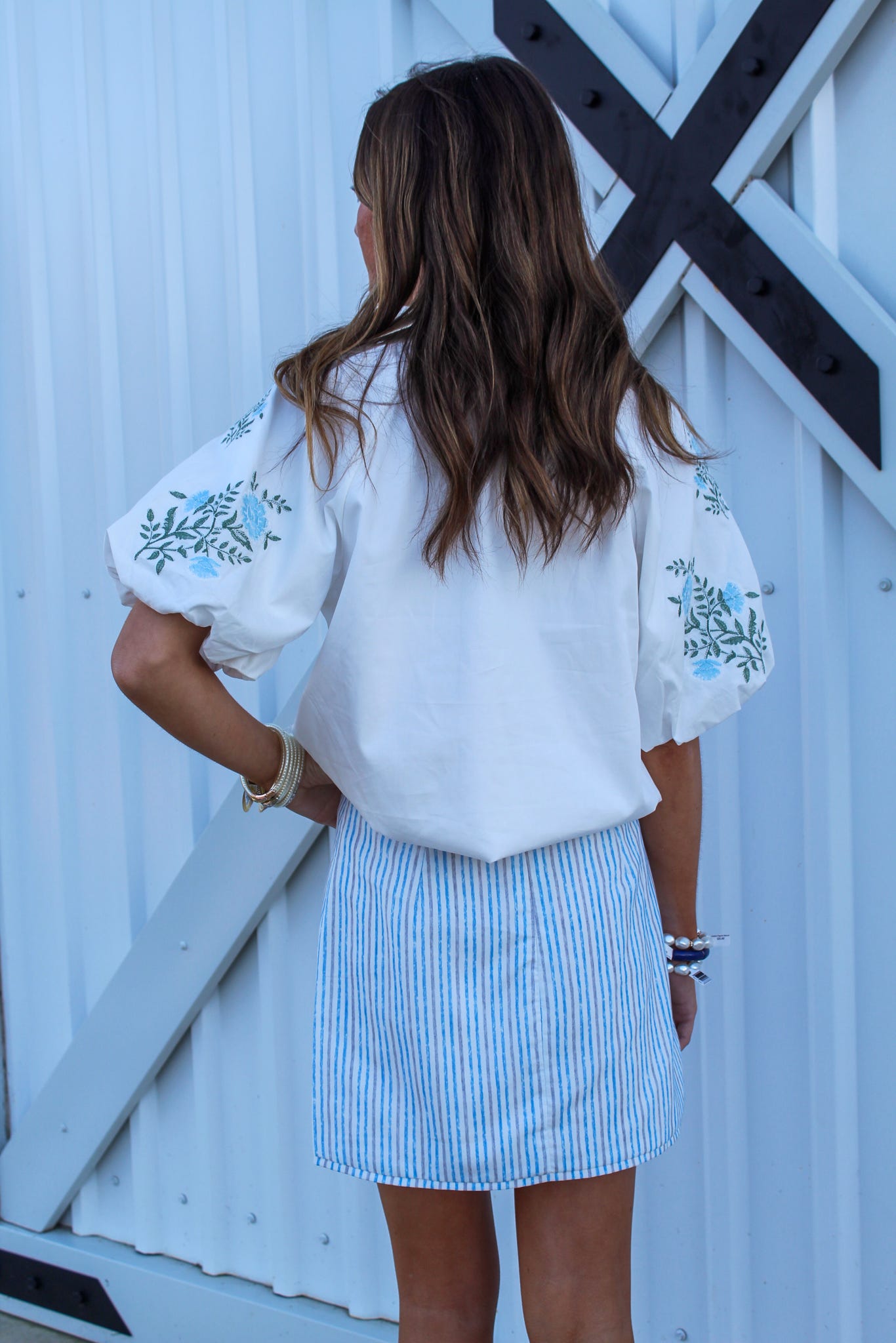 Sail Away Stripe Skirt