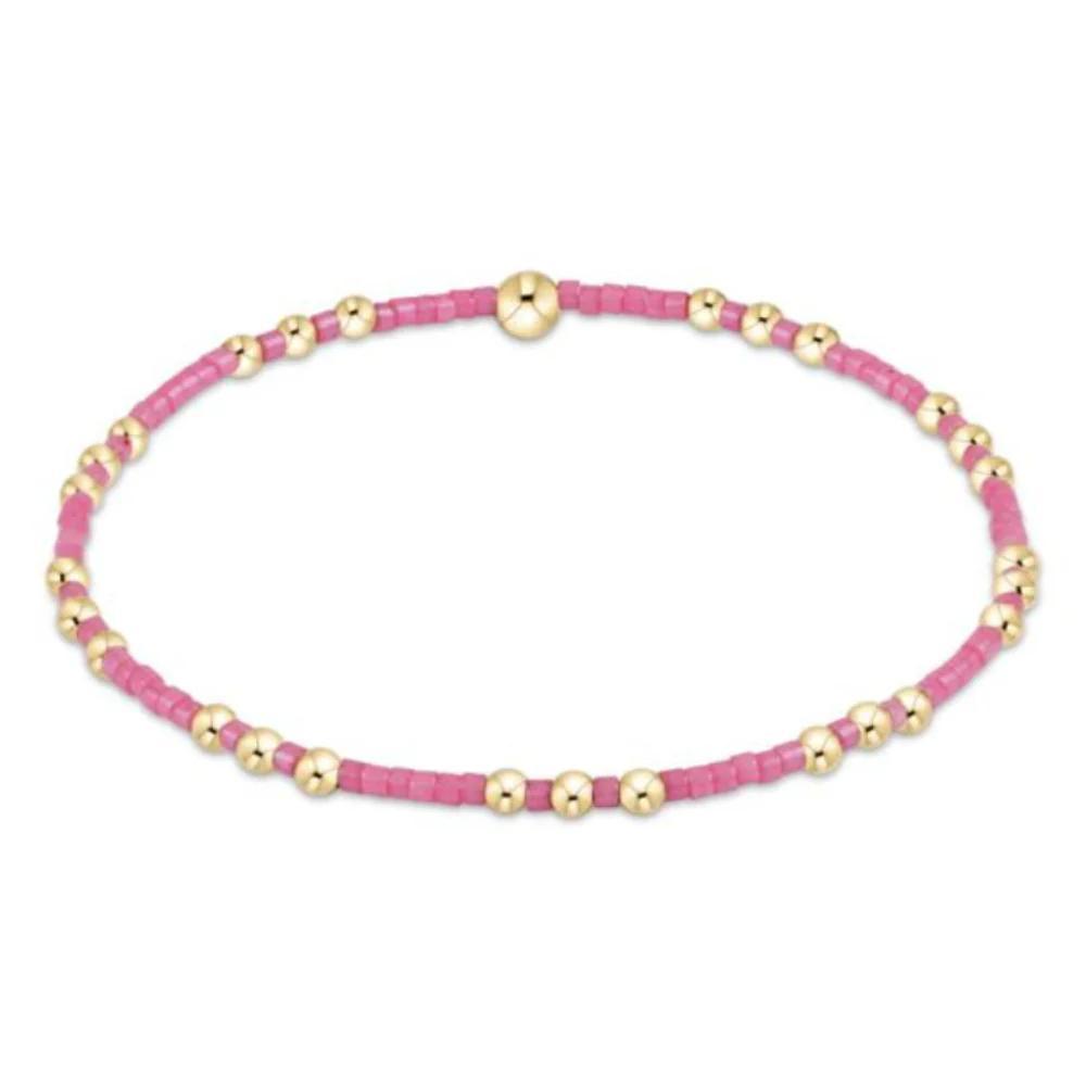 Hope Joy Gold Bracelet- Bubblegum