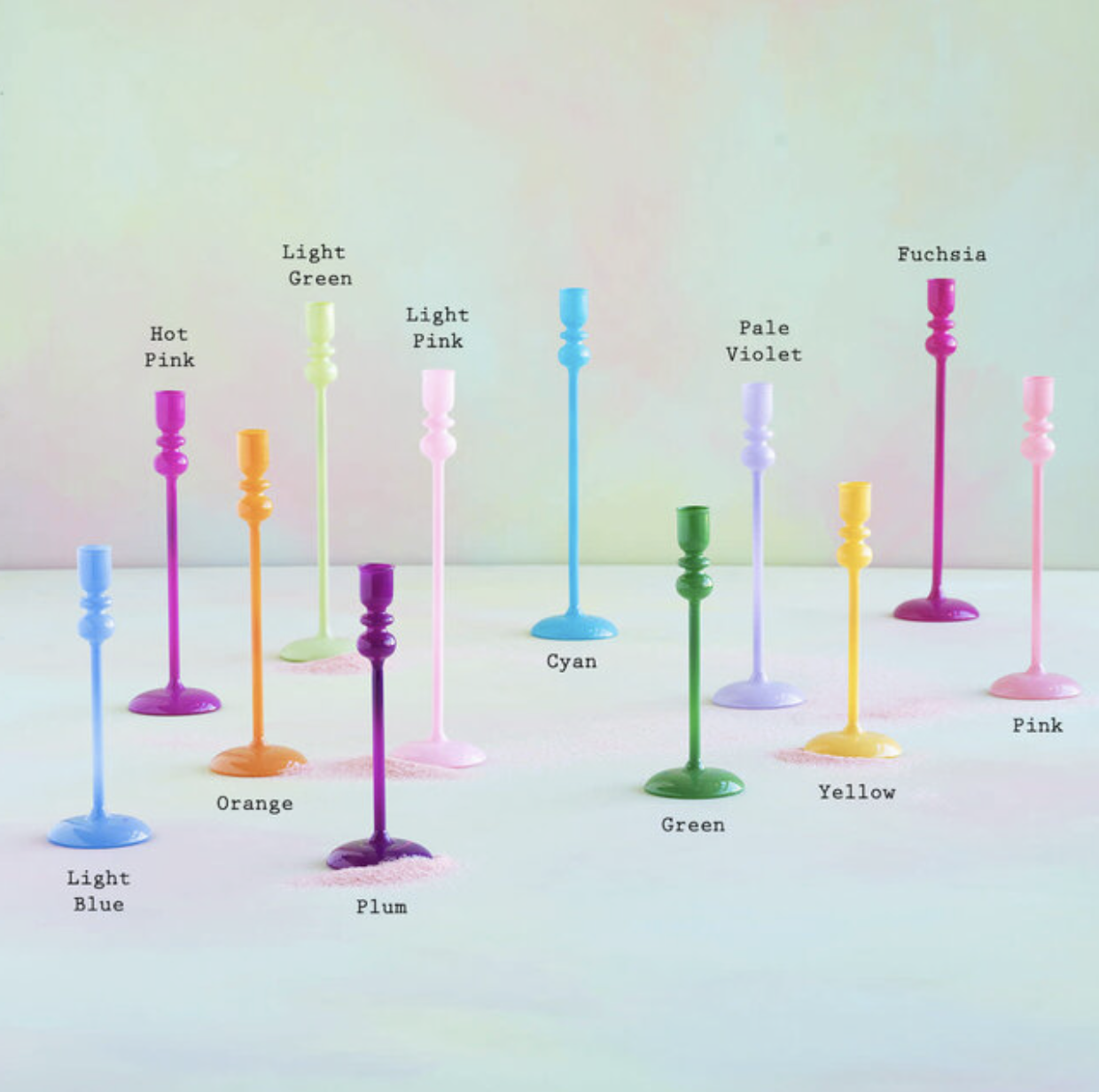 Sugar Plum Taper Candlesticks