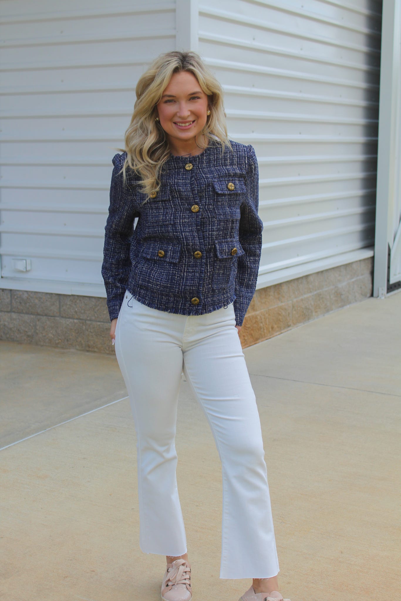 Birdie Tweed Cropped Jacket