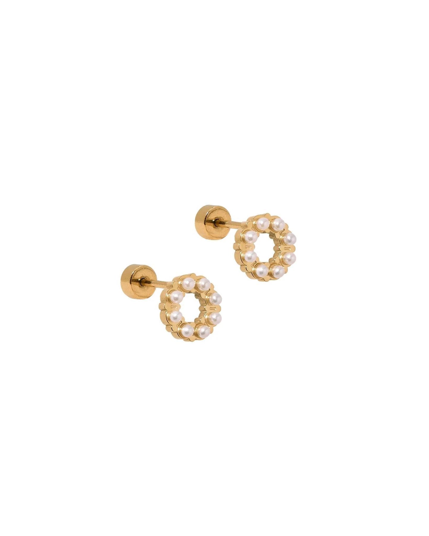 Brinley Pearl Screwback Stud Earrings