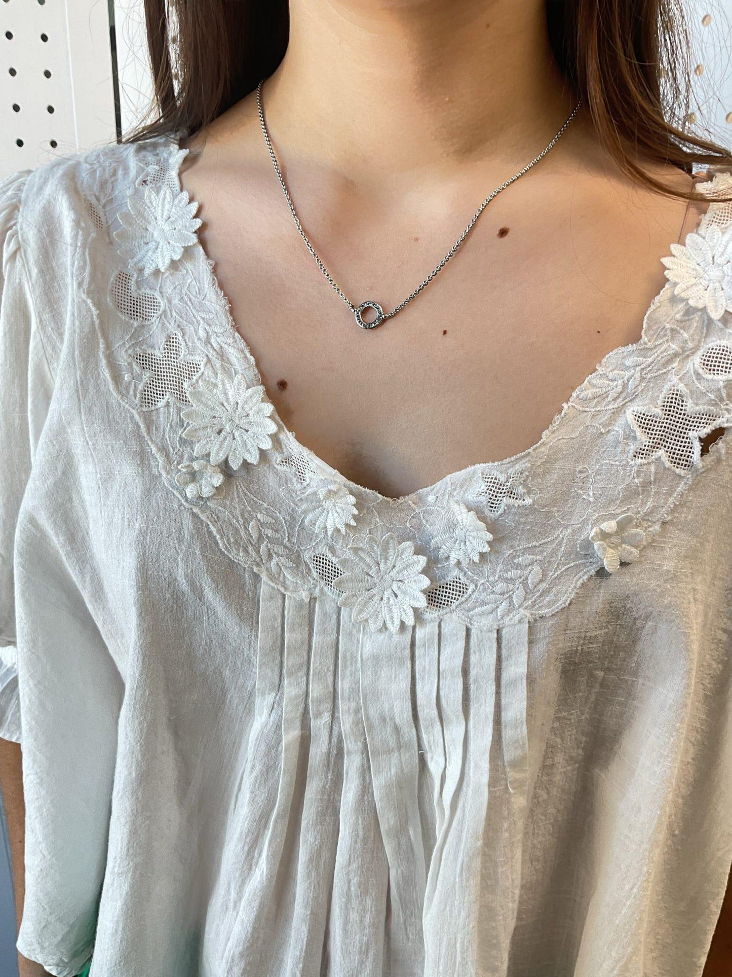 Brianna Pendant Necklace: Silver