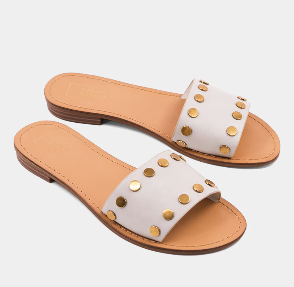 Bernadette Sandal: Stone