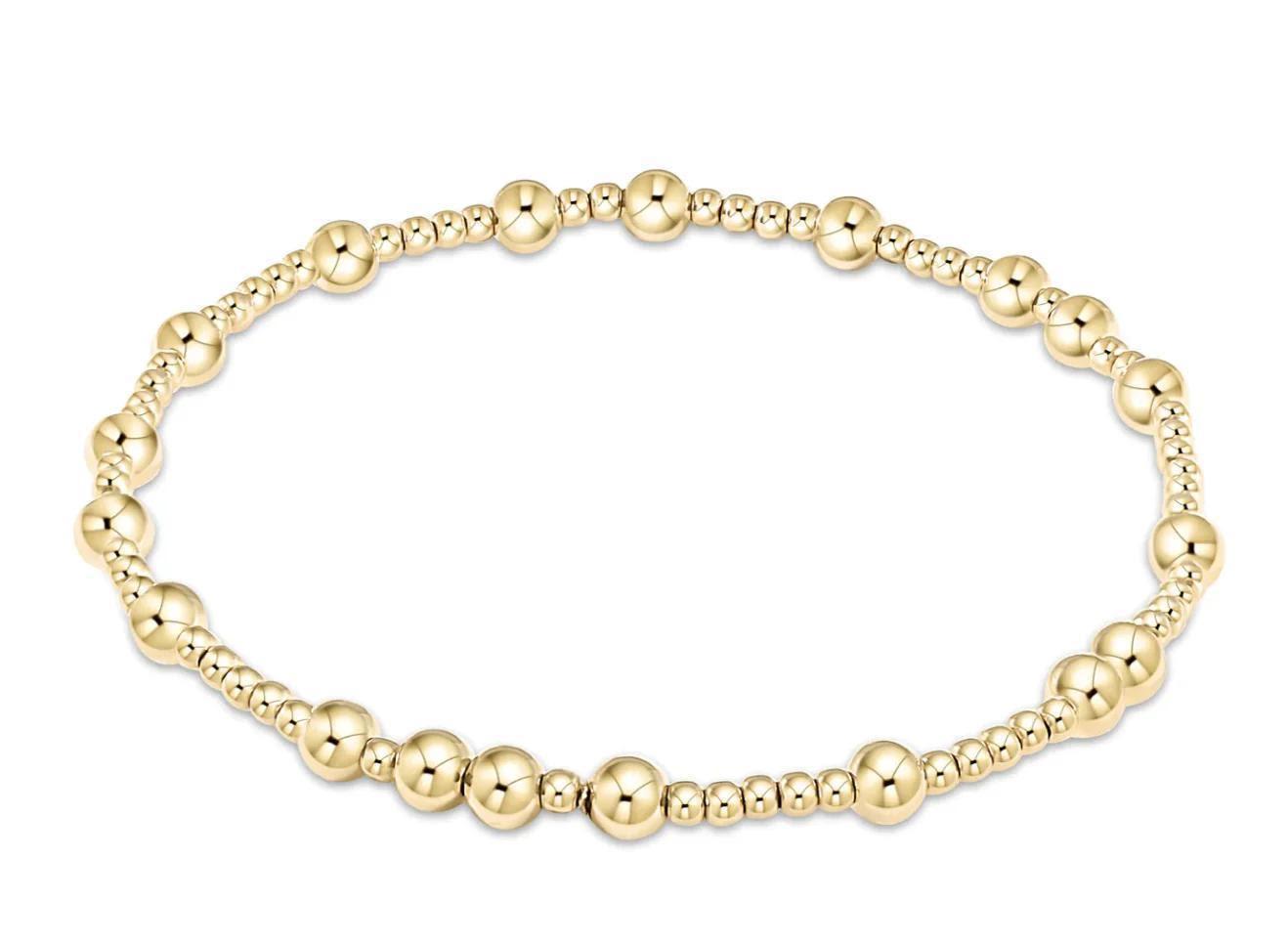 Hope Unwritten 5mm Bead Bracelet - Gold