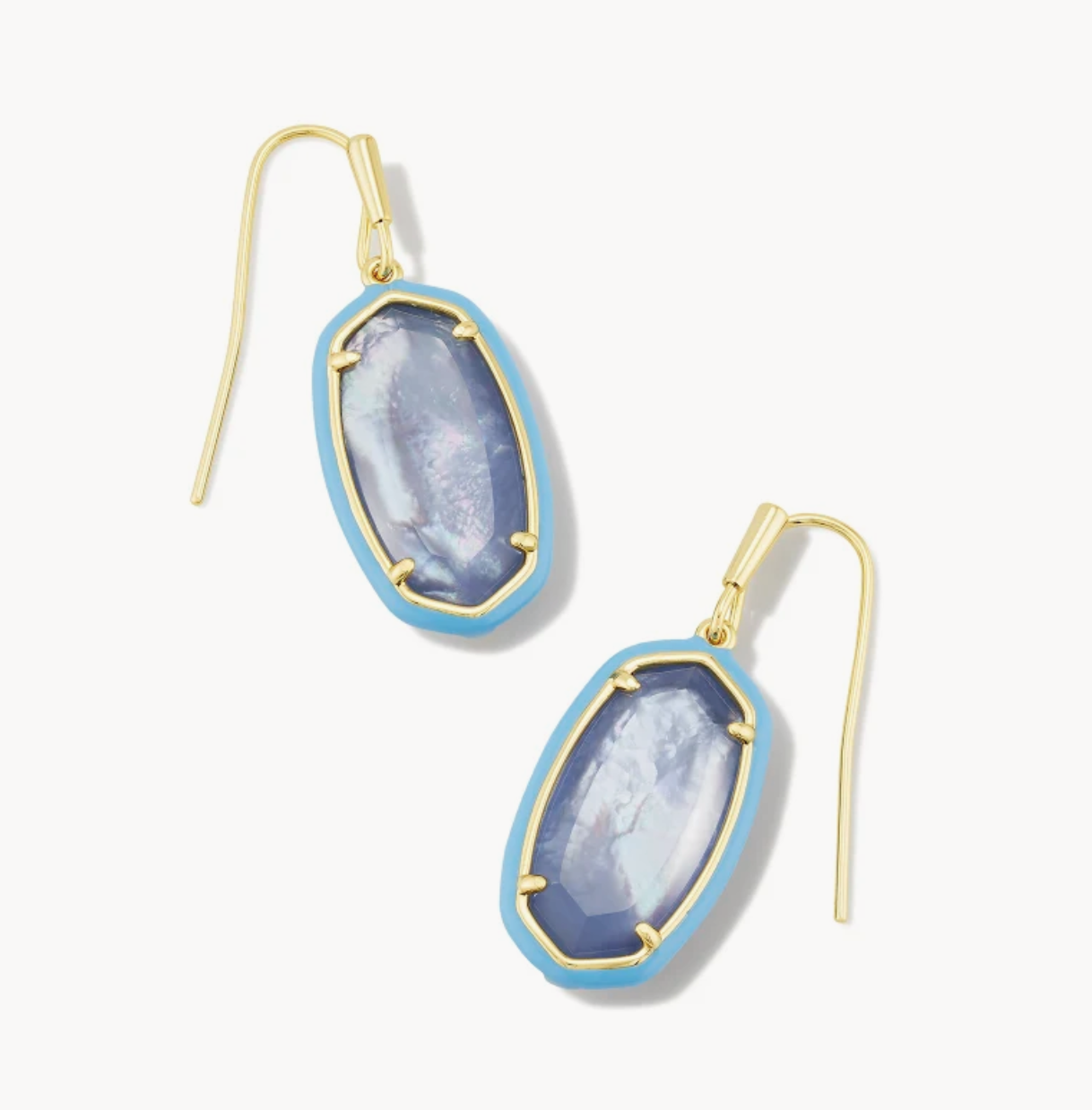 Dani Enamel Framed Drop Earring
