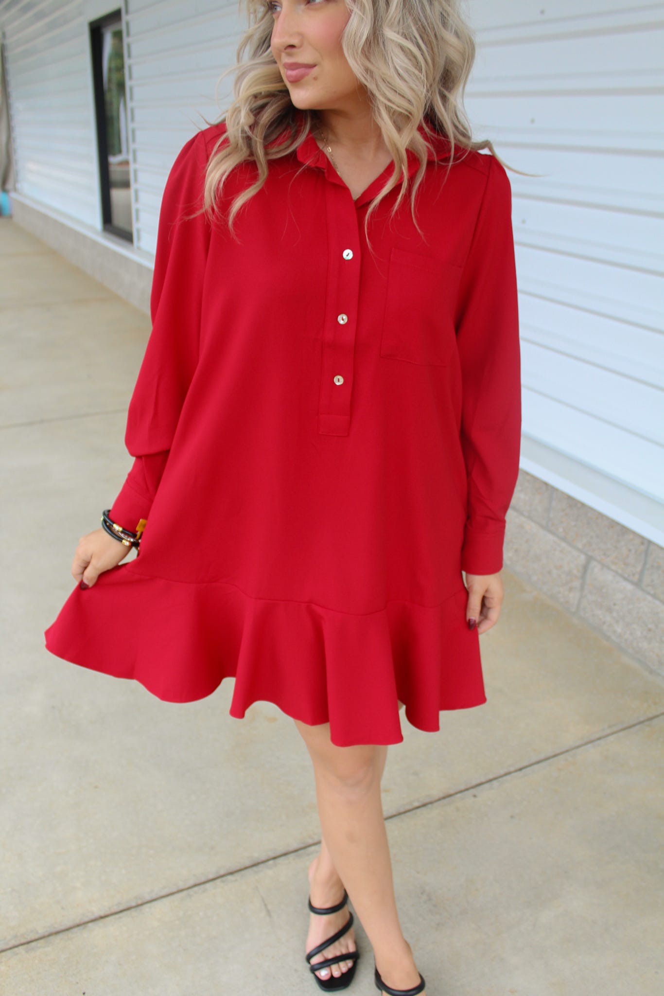 Who's That Girl Wine Dress