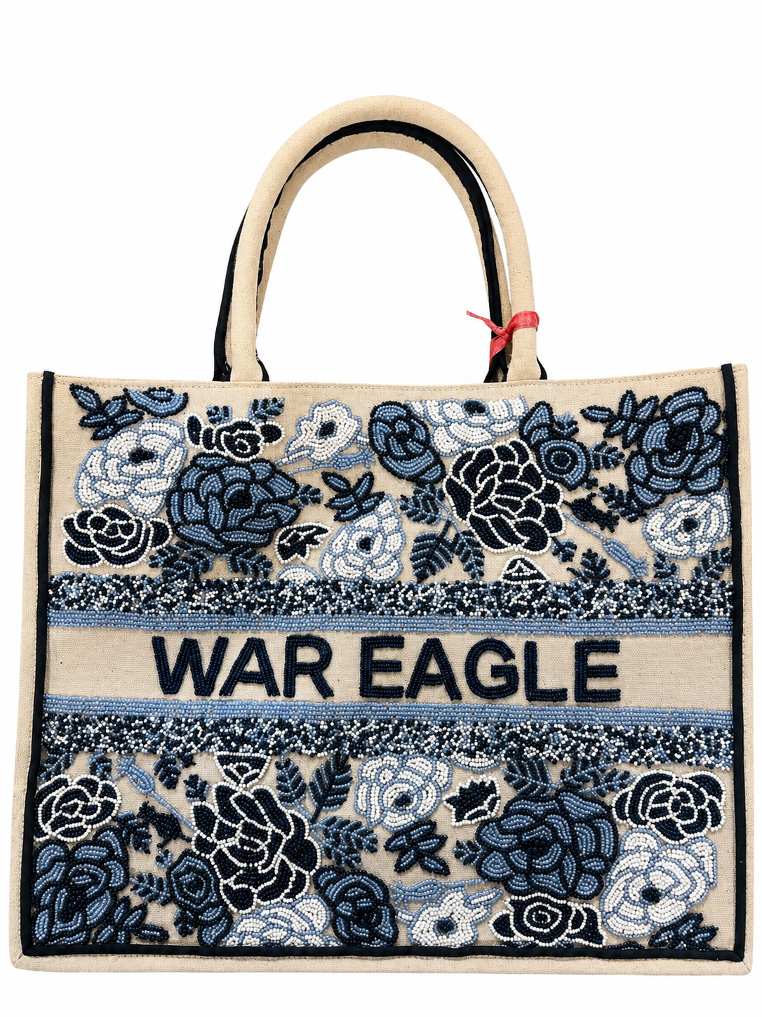 War Eagle Tote - Ivory/Blue/Navy