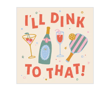 Pickleball Cocktail Napkins
