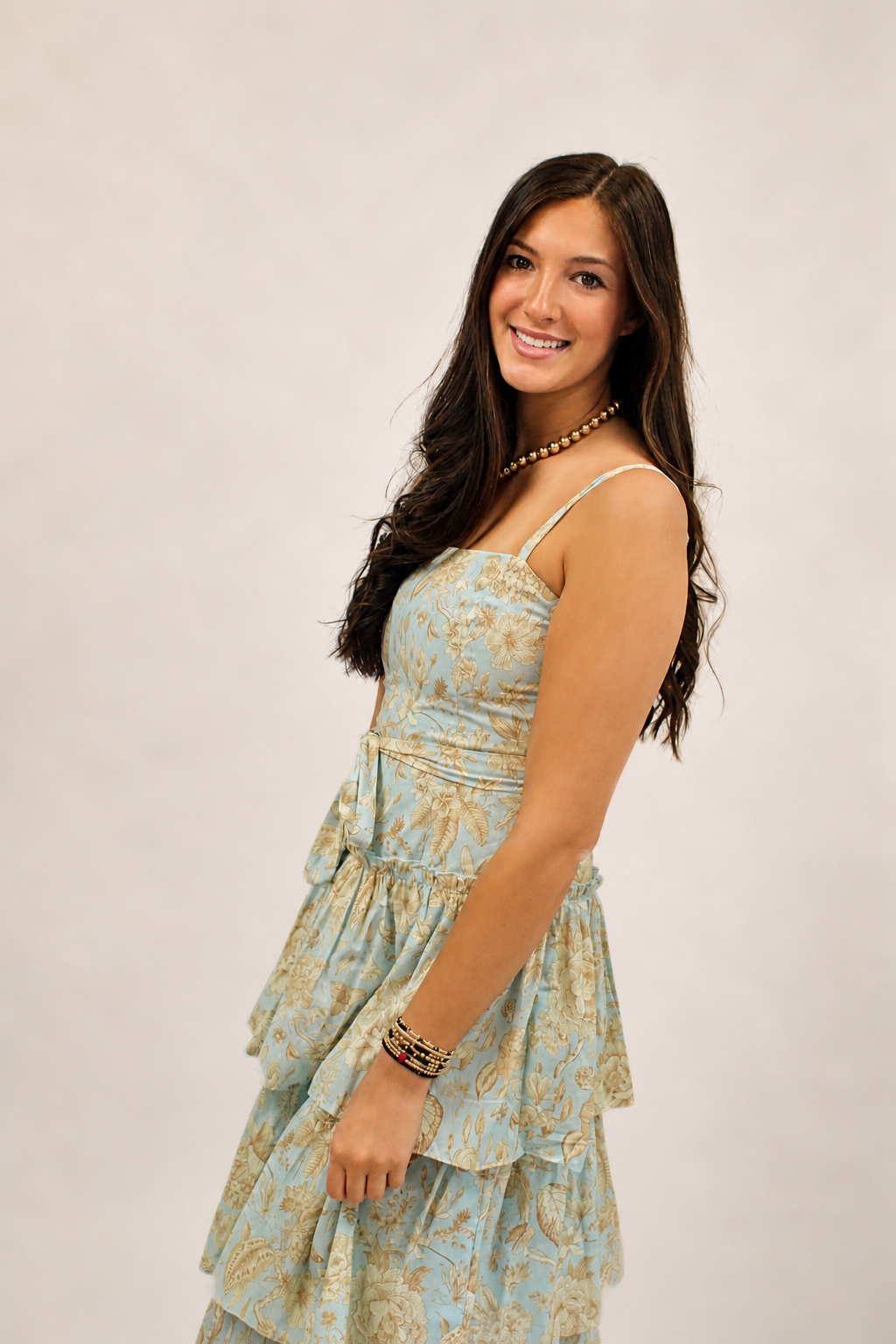 Rowan Floral Print Midi Dress