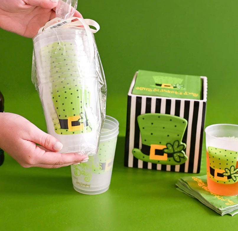 Leprechaun Hat Frosted Cups Set of 10