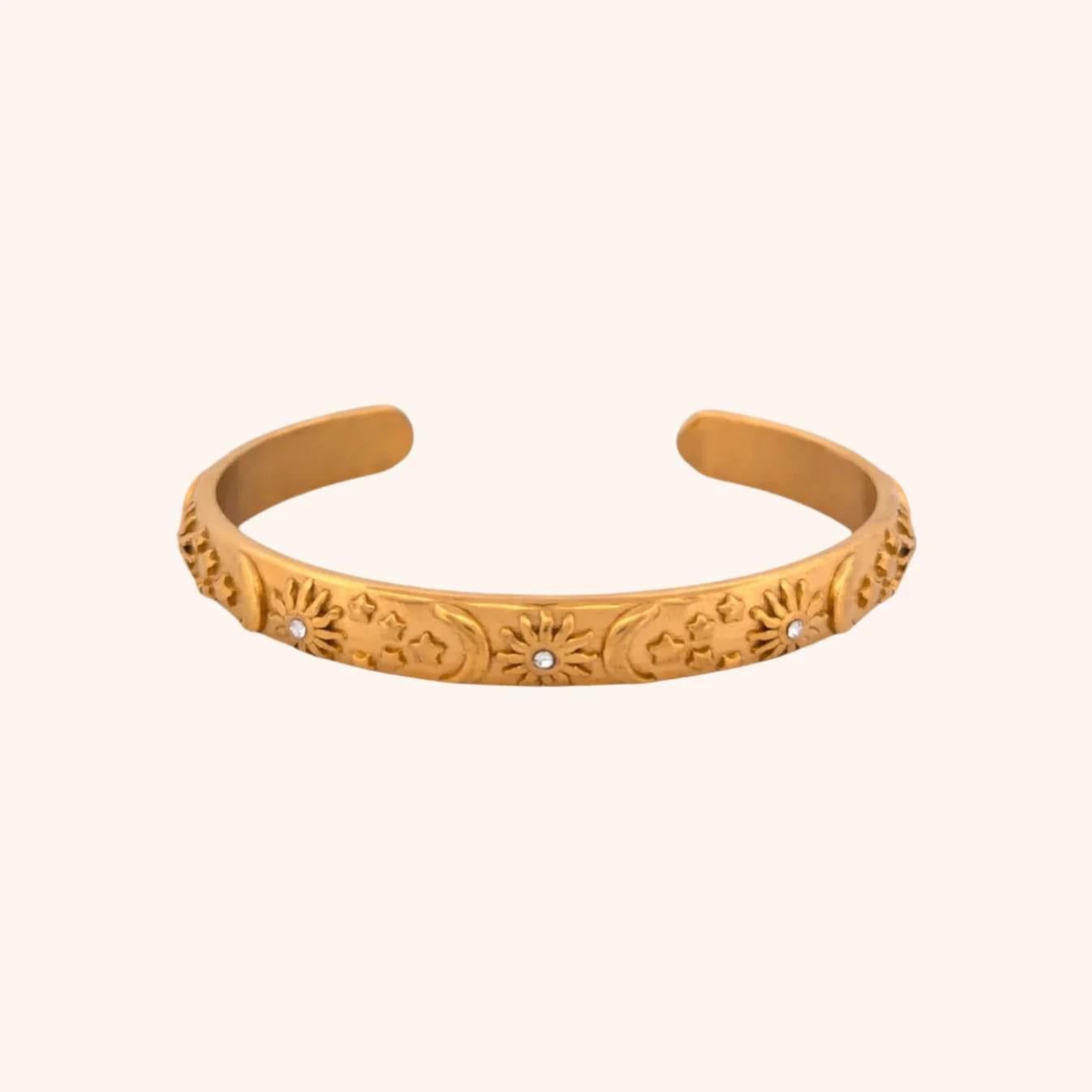 Eclipse Cuff Bracelet - Gold