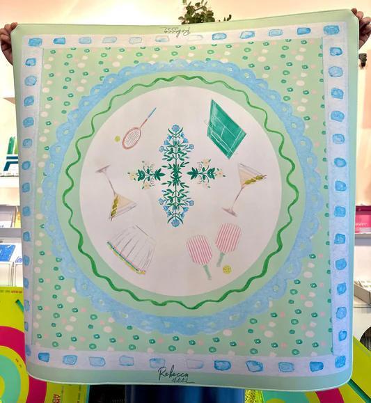 Rebecca Illustrated Mahjong Mat