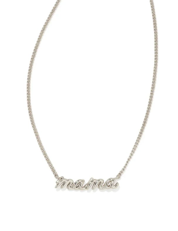 MAMA SCRIPT PENDANT NECKLACE