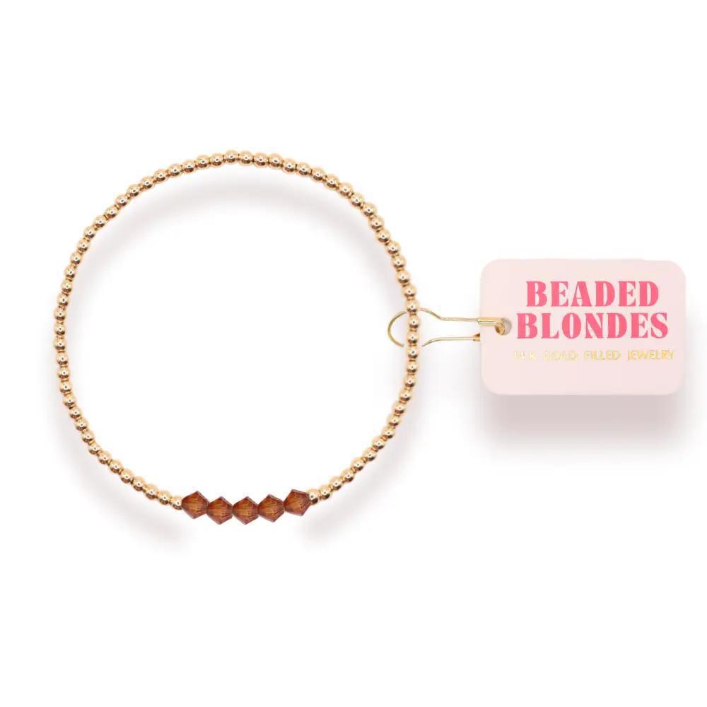Burnt Orange Kim Bracelet