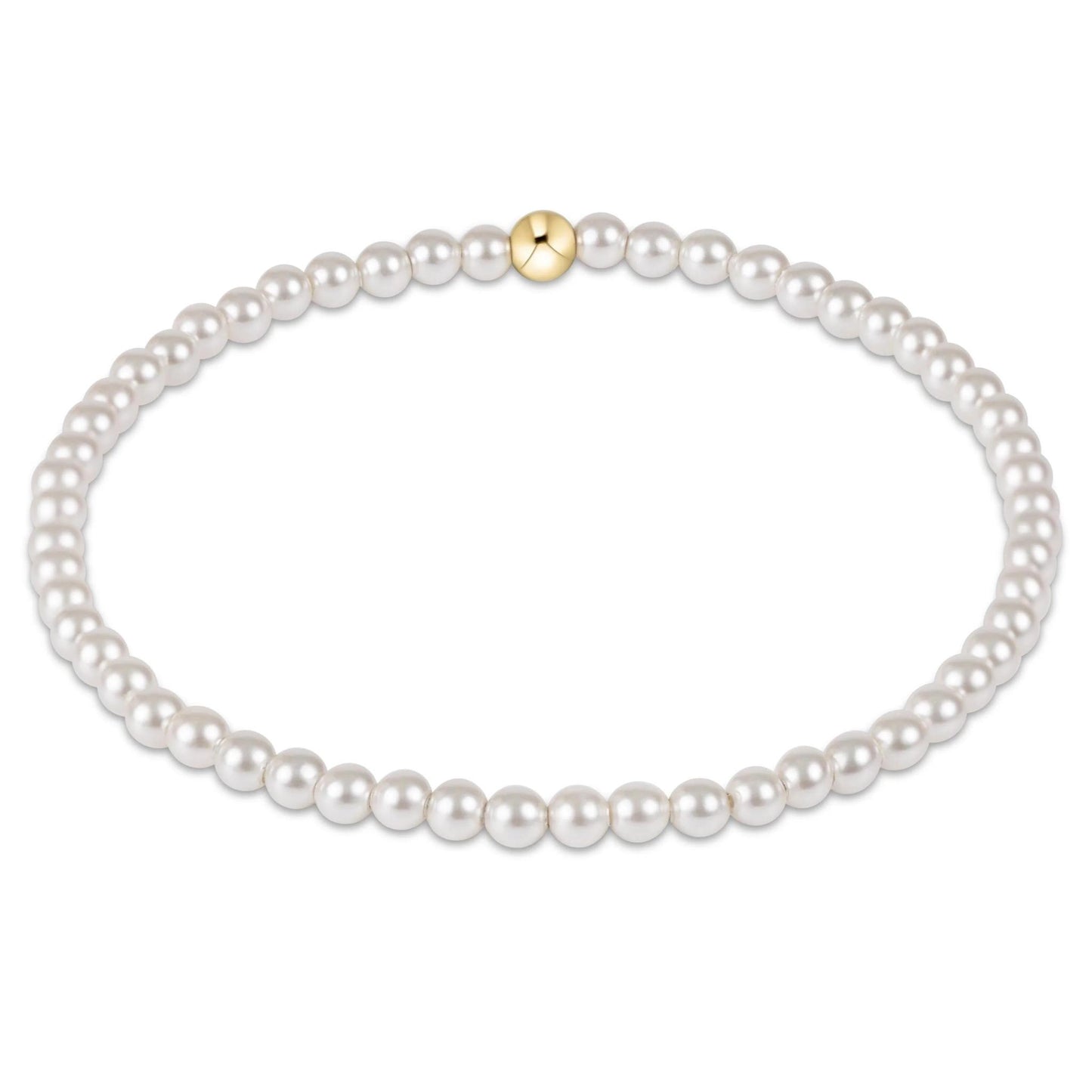 Classic Pearl Bead Bracelet- 3mm