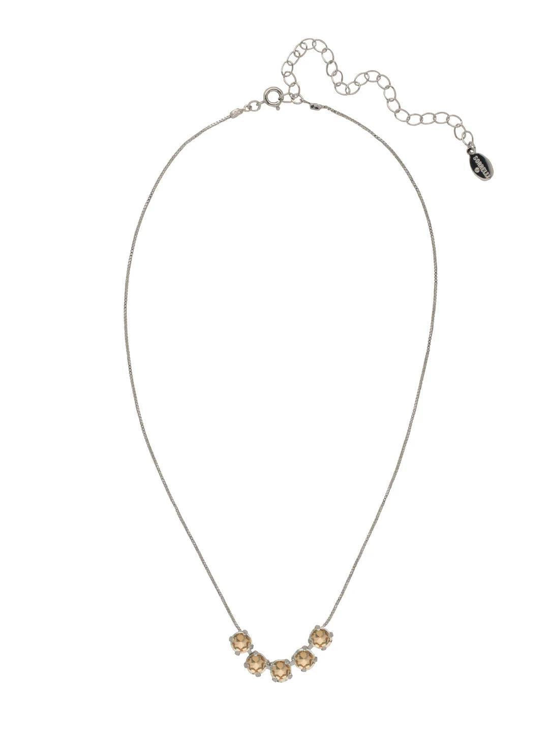 Shaughna Tennis Necklace (PD/Dark Champagne)