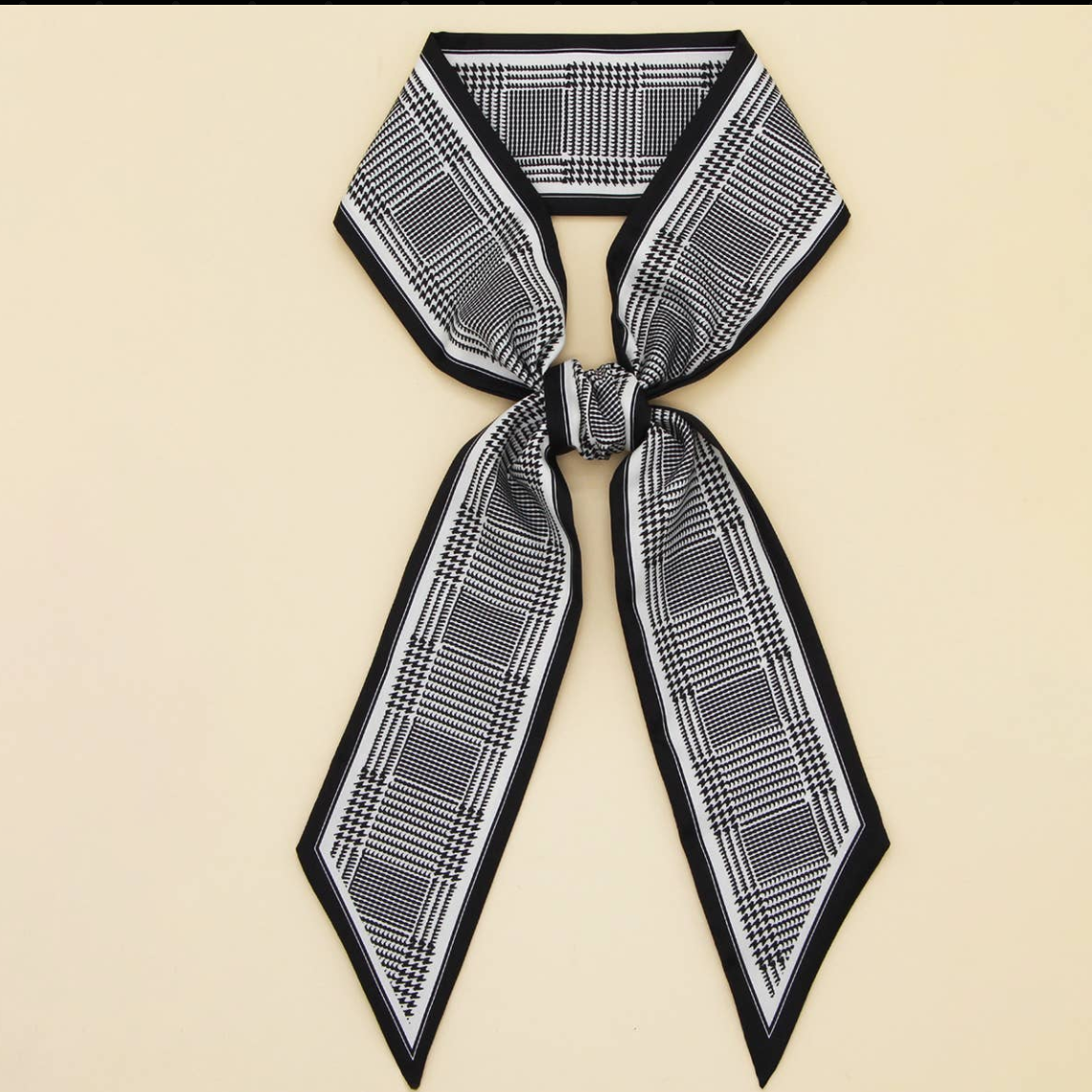 STRIPED PRINT SILK SCARVES
