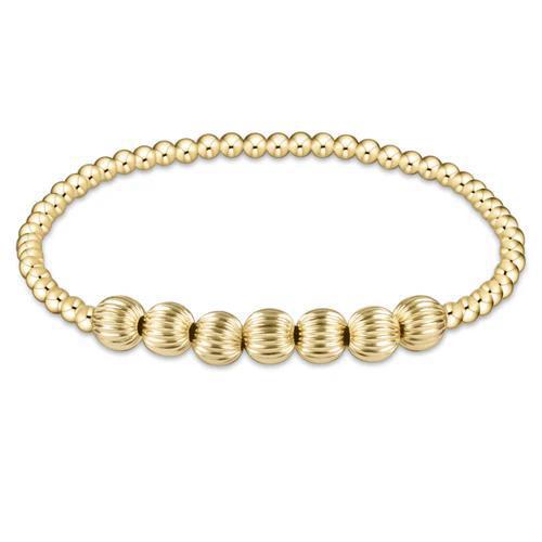 Dignity Beaded Bliss 3mm Bead Bracelet - 6mm Gold