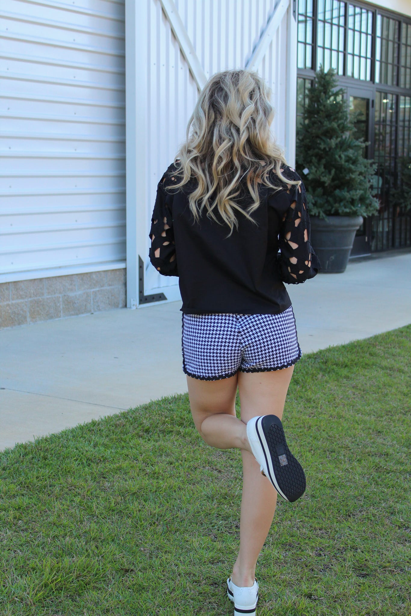 Houndstooth Shorties
