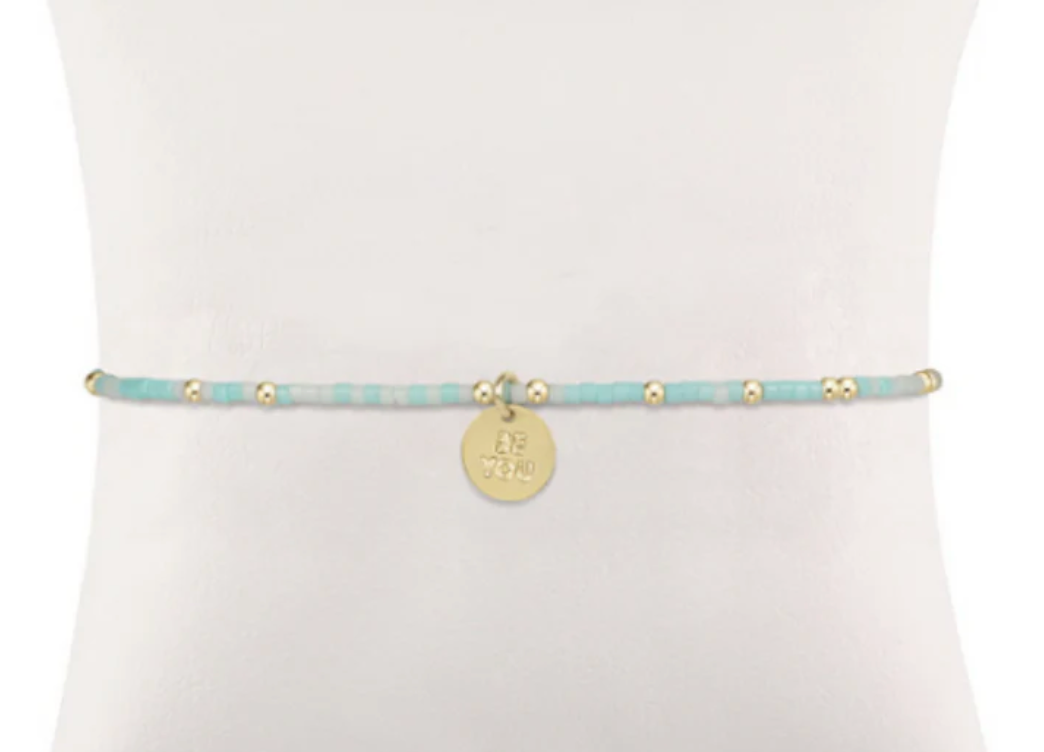 Egirl Hope Unwritten Bracelet - What I Mint to Say - be you. Small Gold Disc