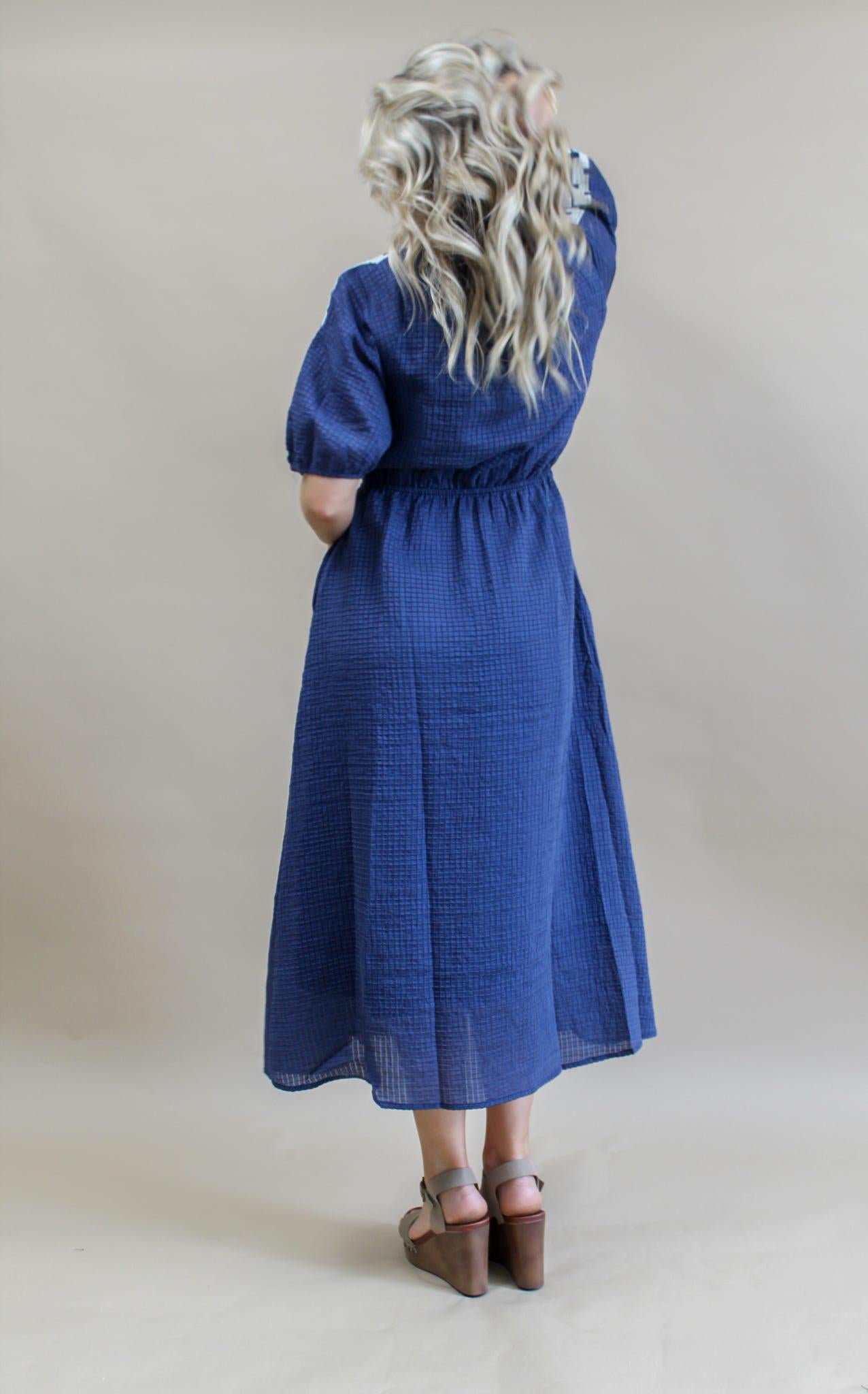 Garnet Textured Maxi Dress