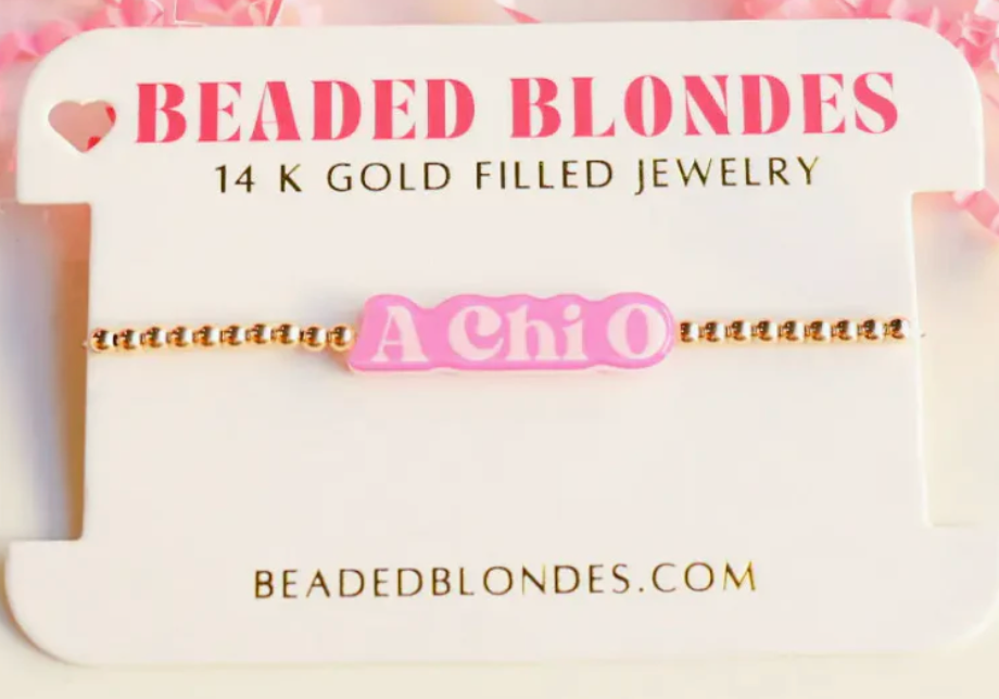 14k Gold Filled Sorority Bracelet