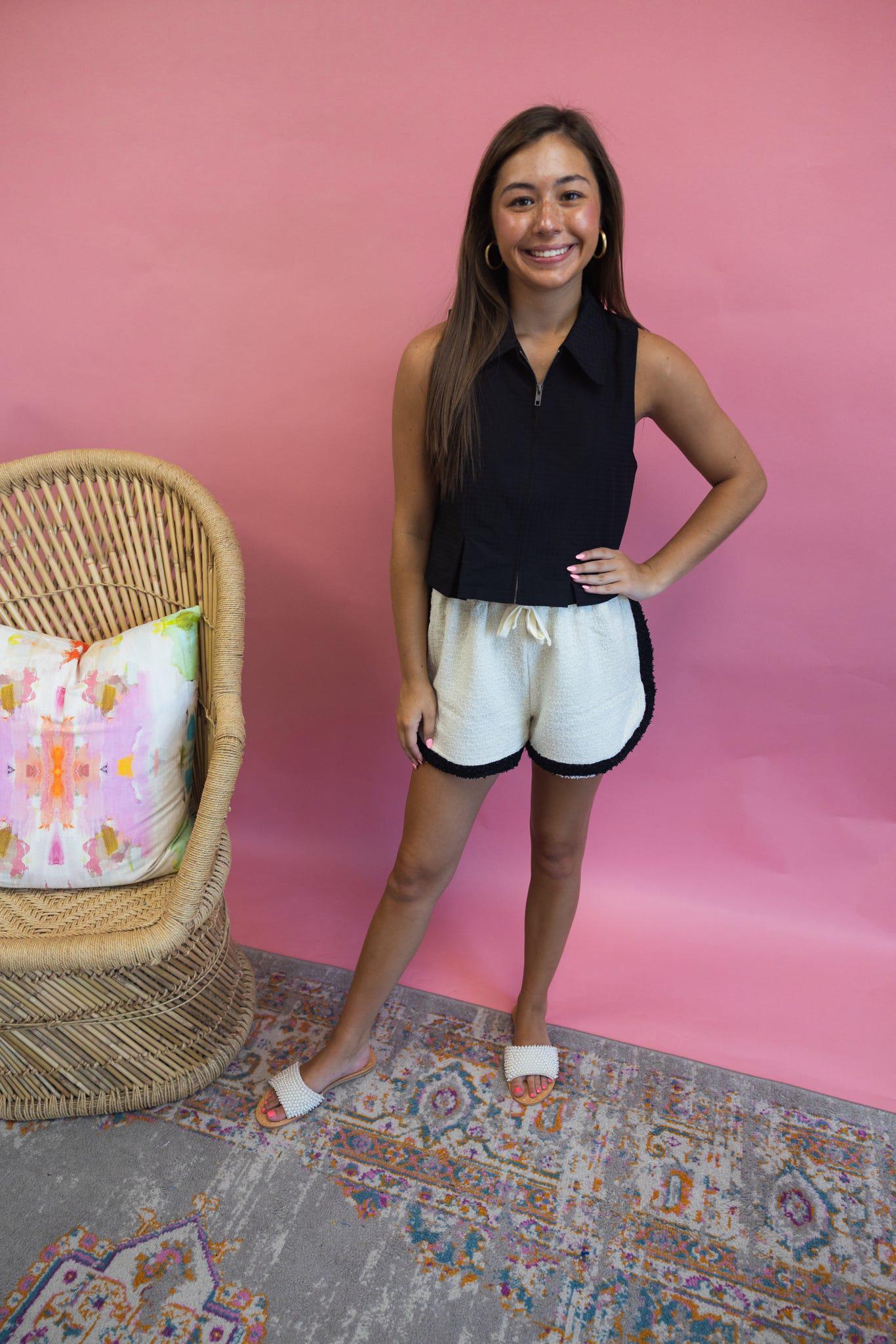 Texture Fabric Shorts