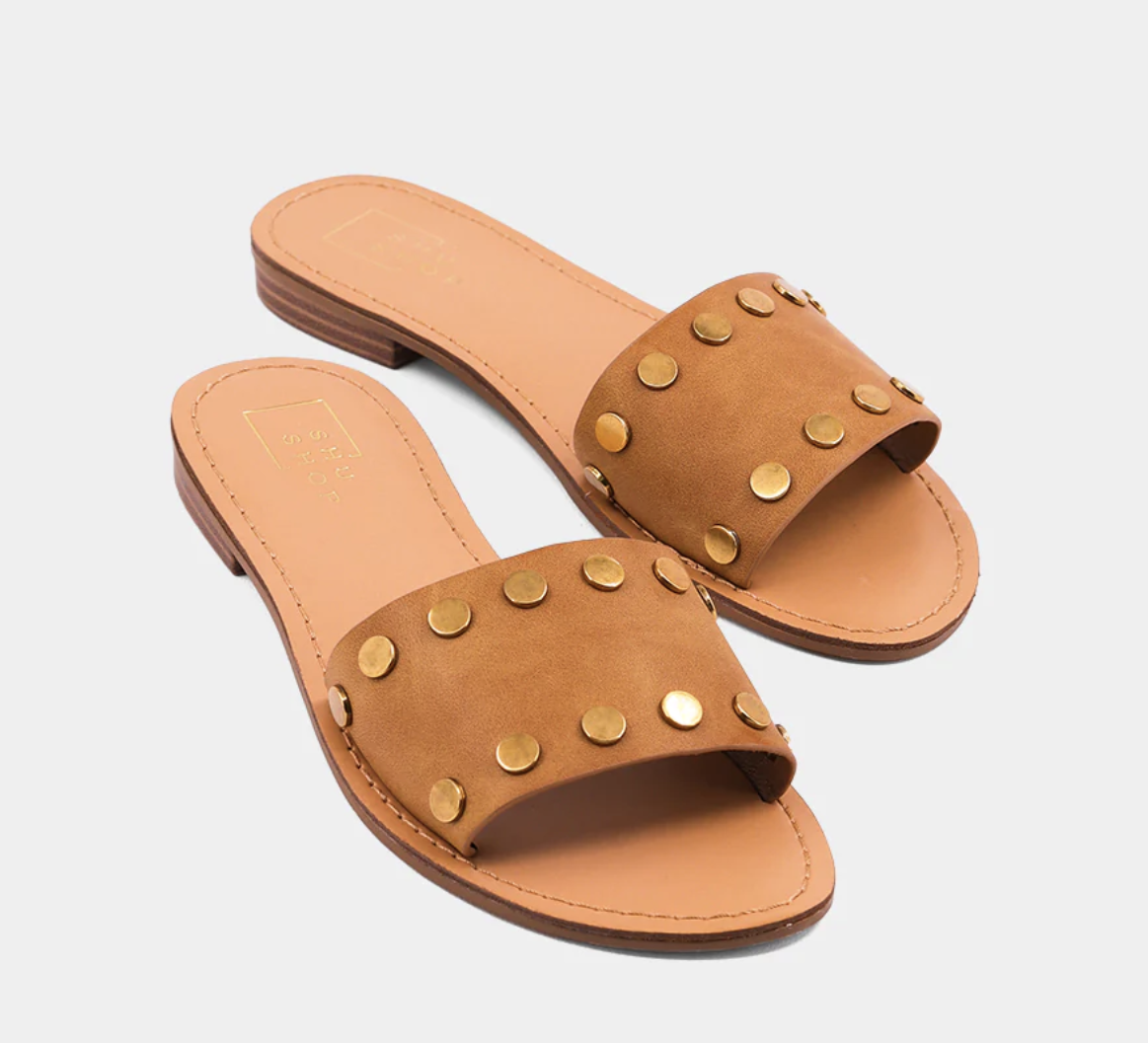 Bernadette Sandal: Camel