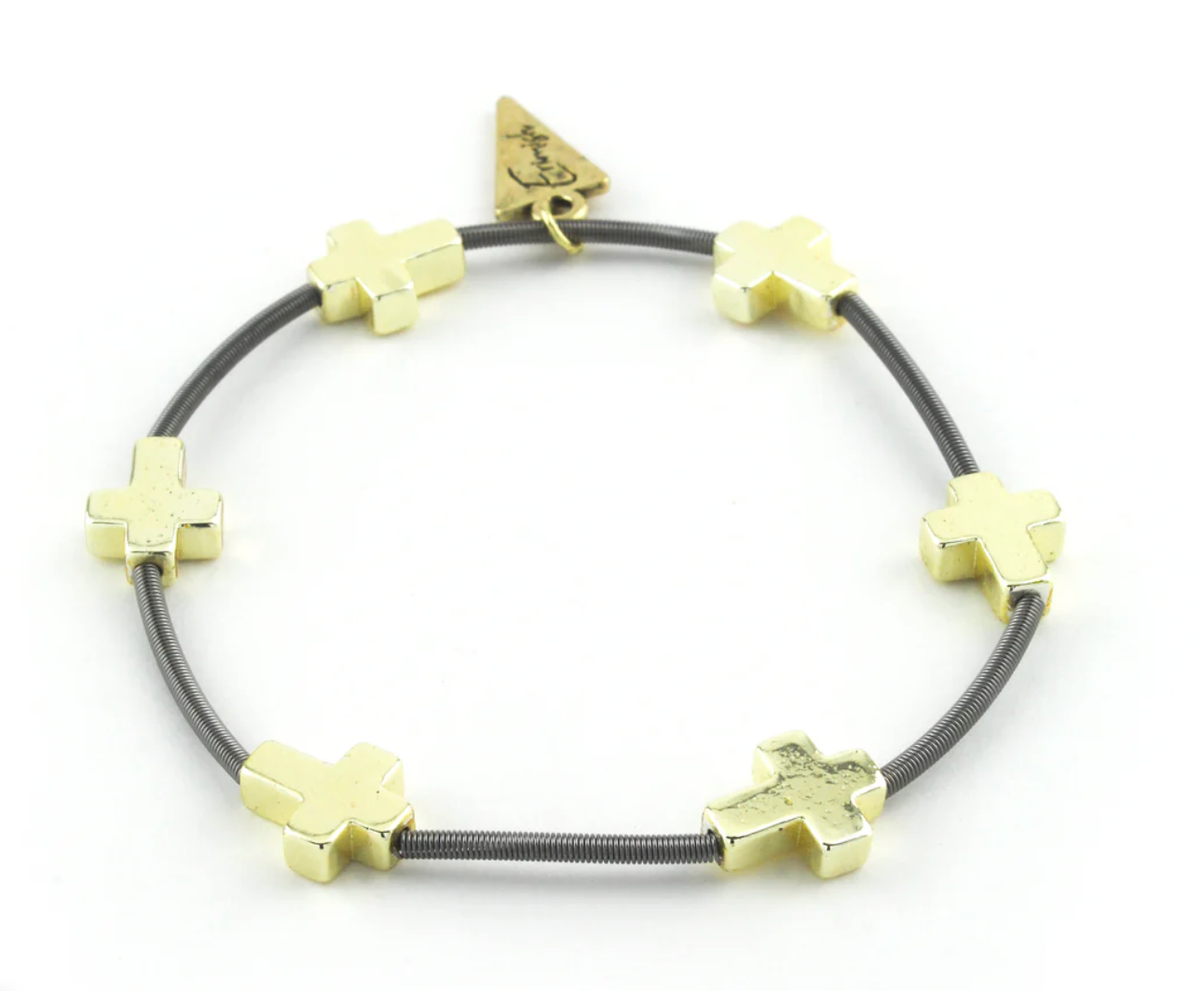 Glory Guitar String Cross Bracelet