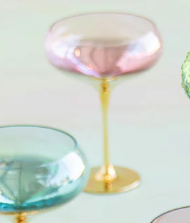 Gilded Coupe Glasses