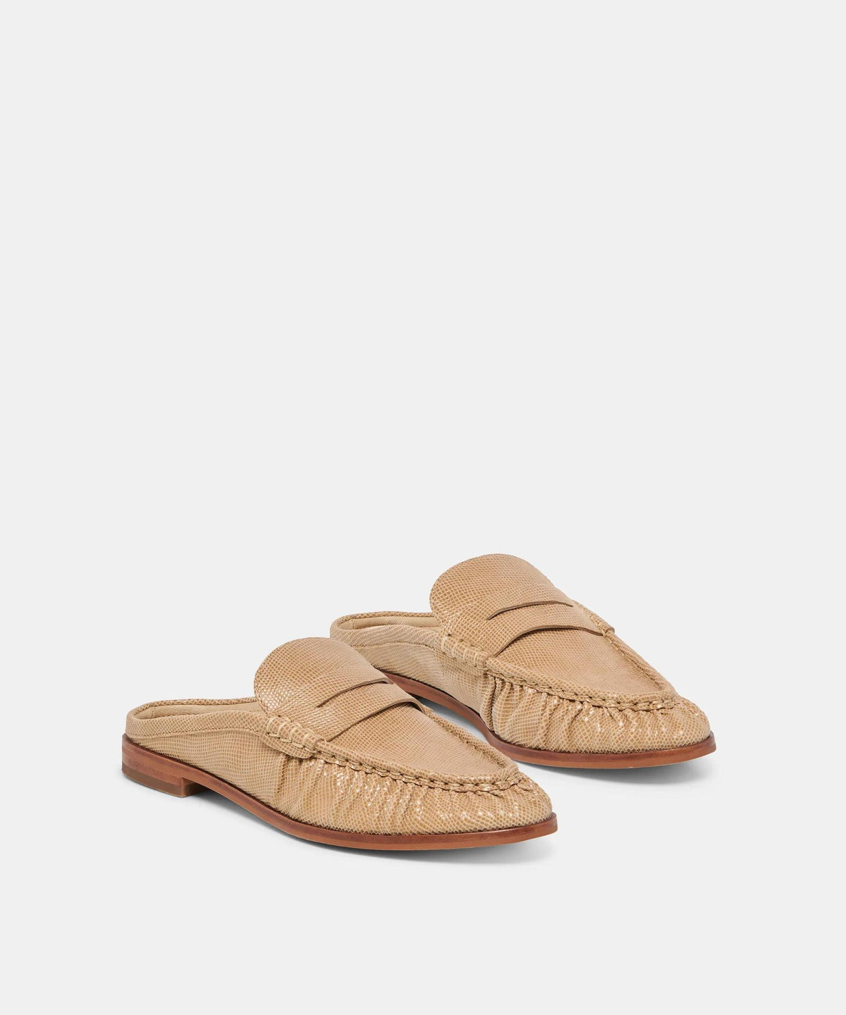 Betsy Latte Embossed Suede