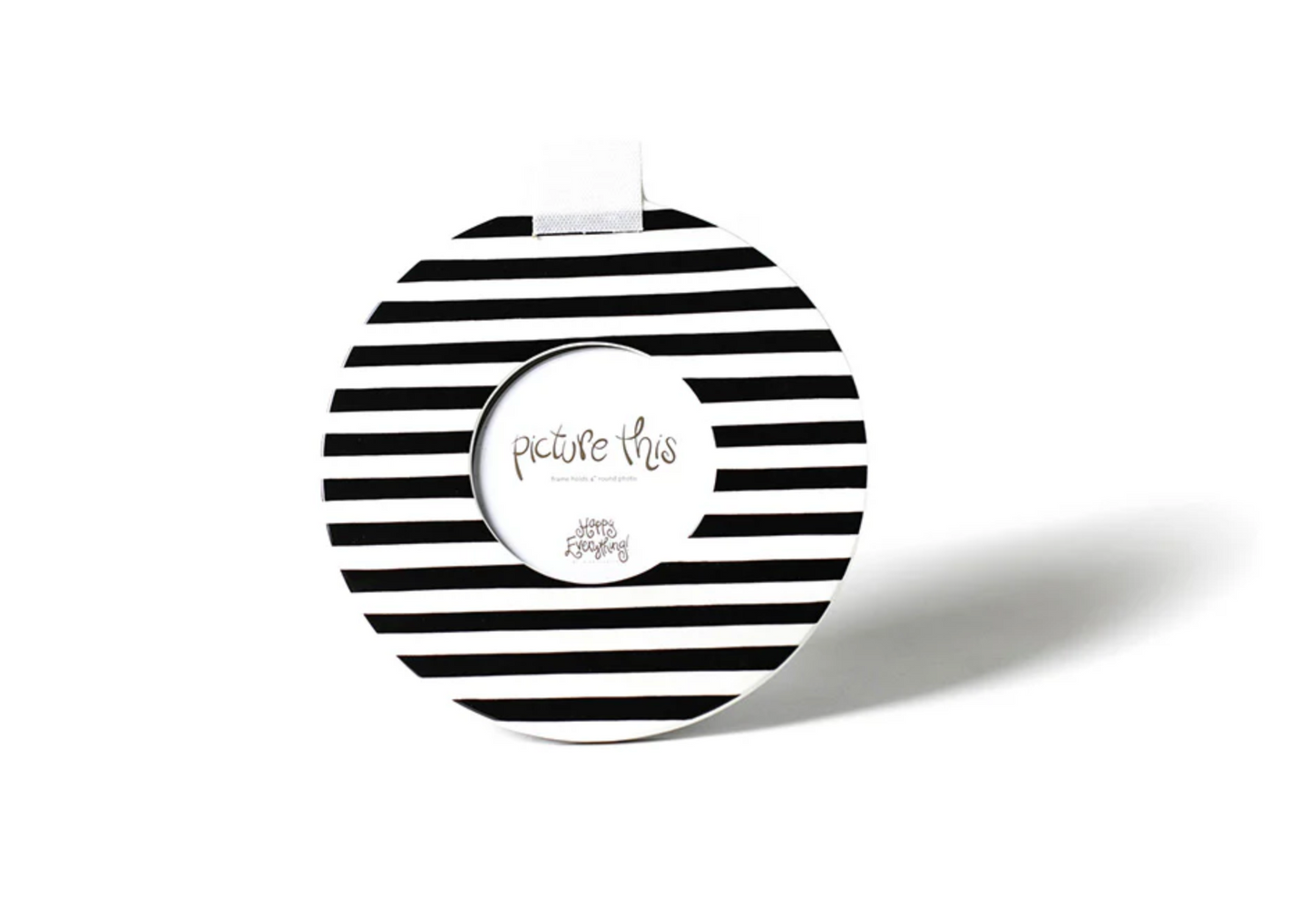 Black Medium Stripe Mini 8.5 Round Frame