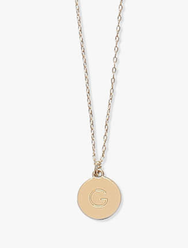 Mini Gold Initial Pendants