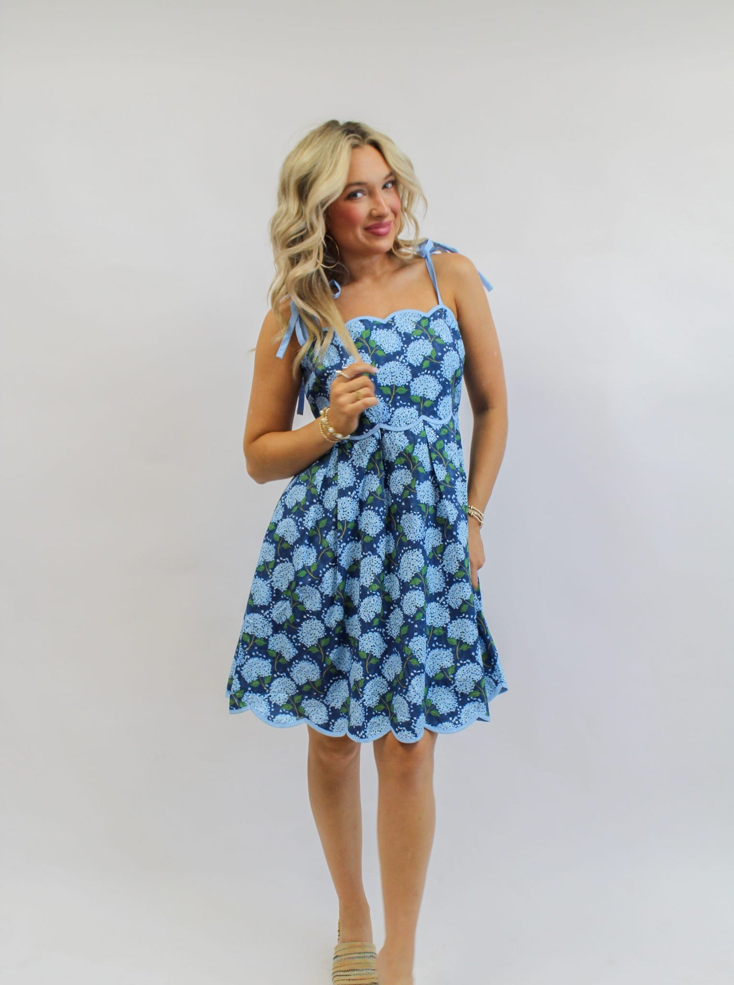Hydrangea Indigo Dress