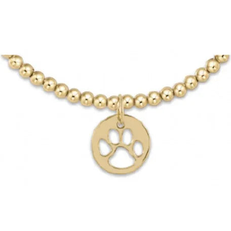 Egirl Classic Gold 3mm Paw Print Disc