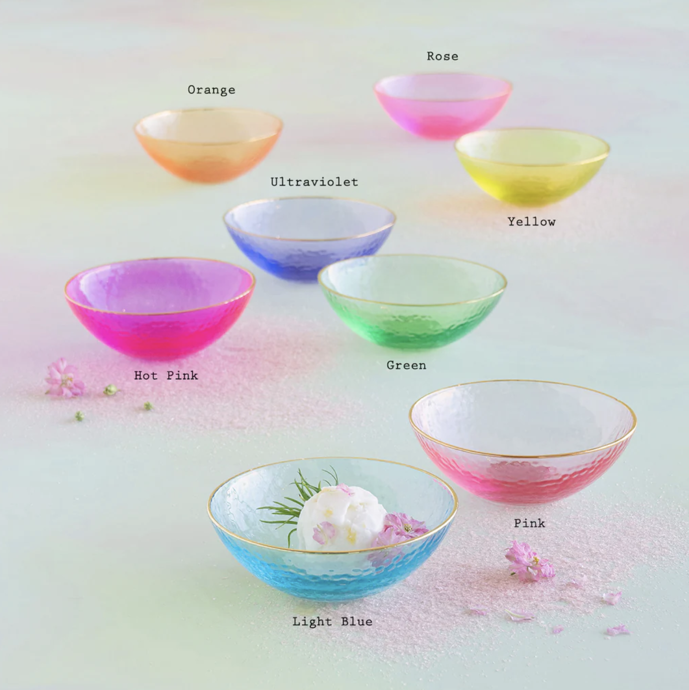 Rainbow Dessert Bowl 6"