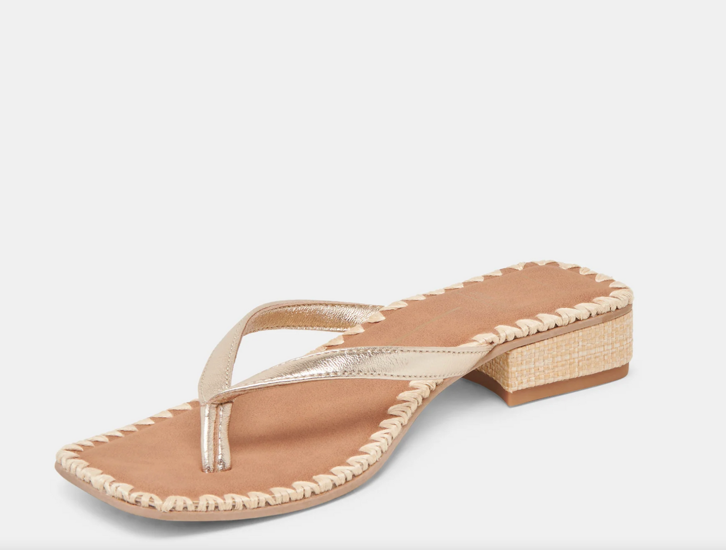 Barty Sandals Gold Metallic Leather