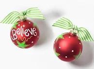 BELIEVE CHRISTMAS ORNAMENT