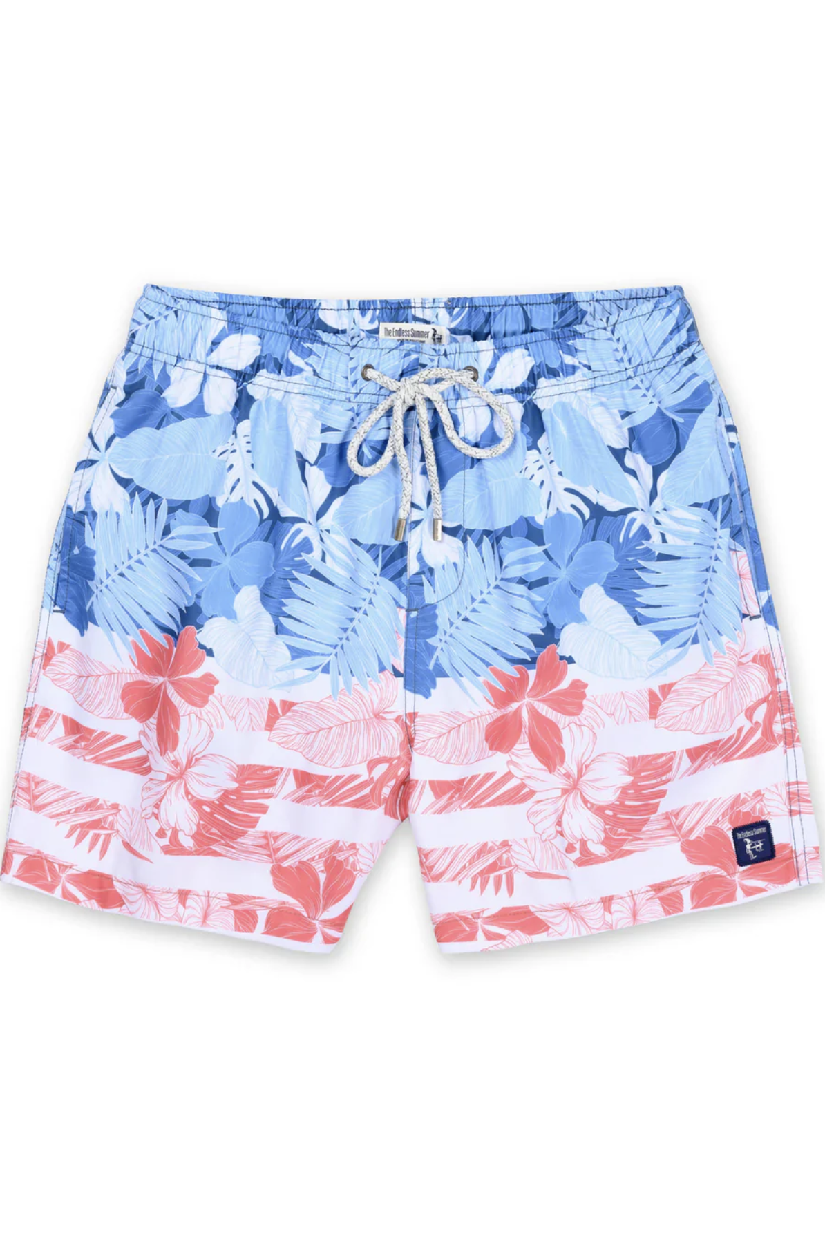 Men's Swim Shorts with Tropical Flag