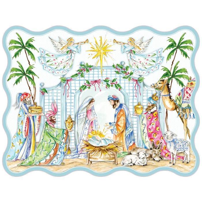 Nativity Scene Posh Die-Cut Placemats