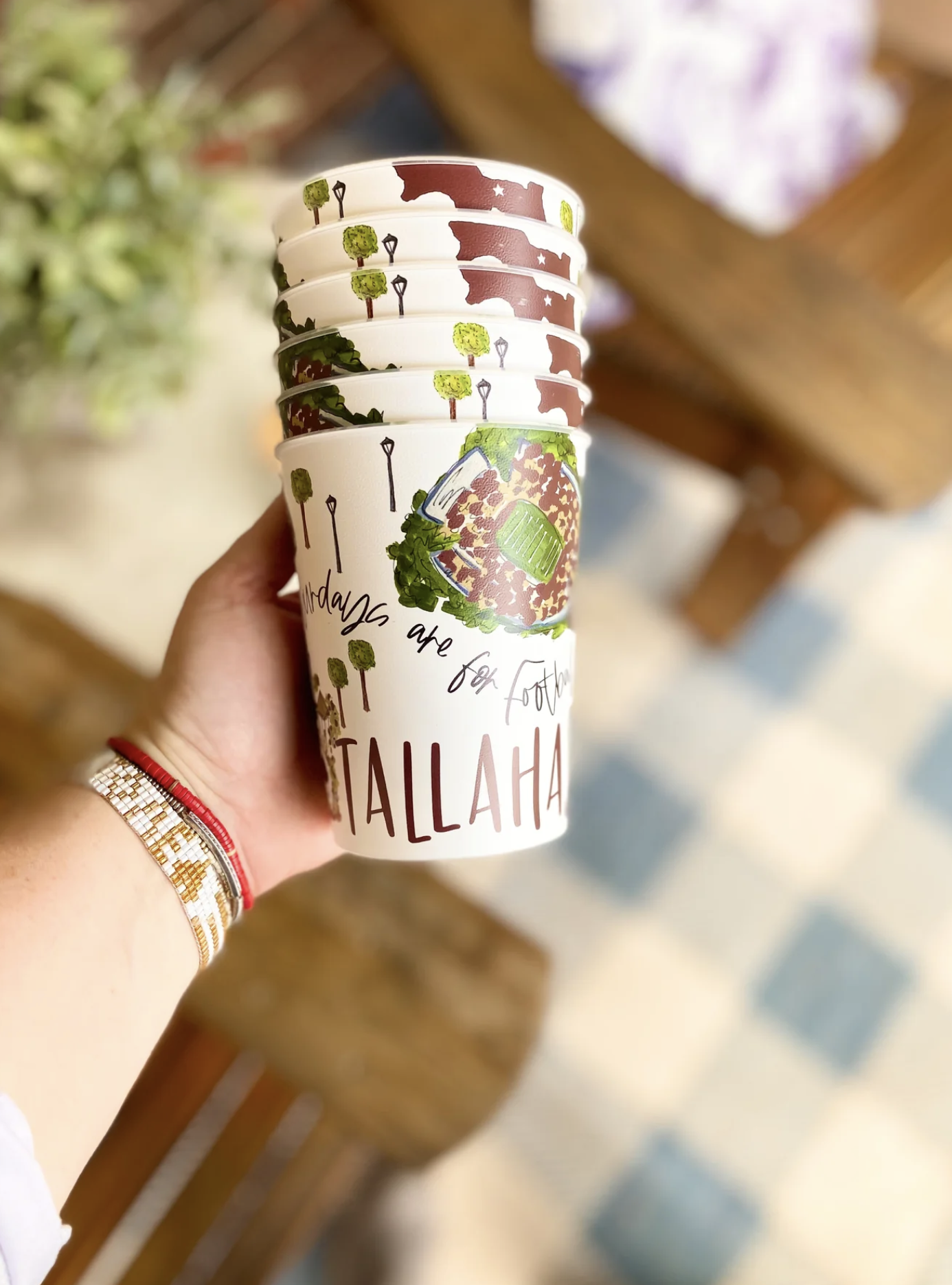 Reusable College Town Cup - Set of 6