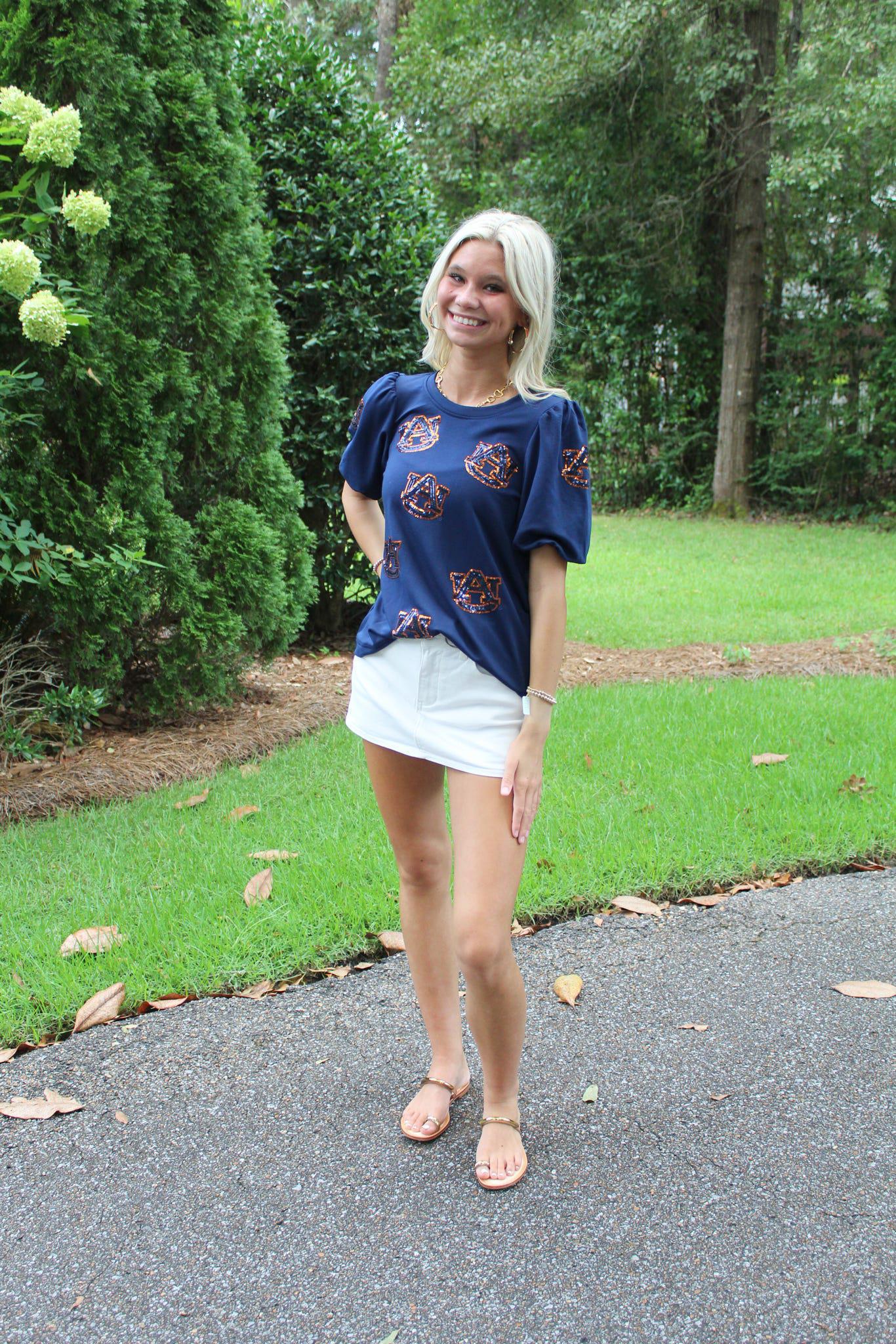 Auburn Tina Gameday Top