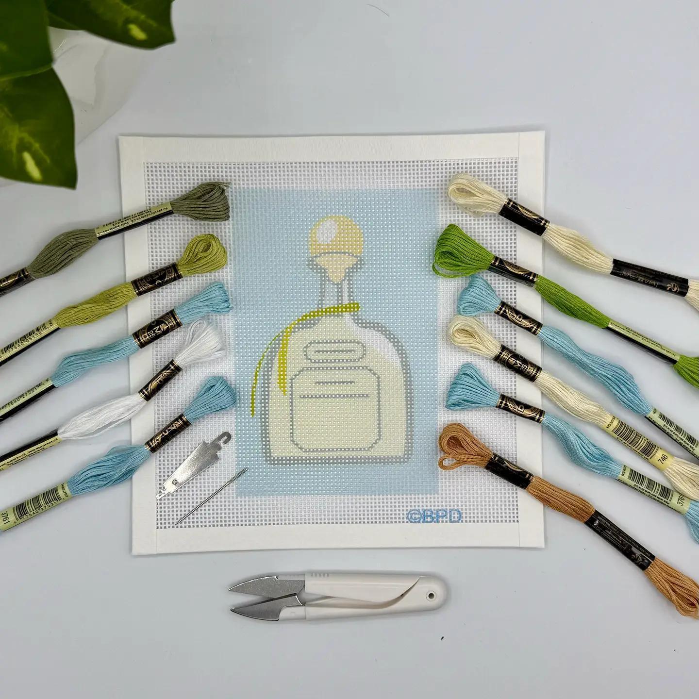 Bottle Needlepoint Kit (isolated bottle) | default - #NP88-DRK-003