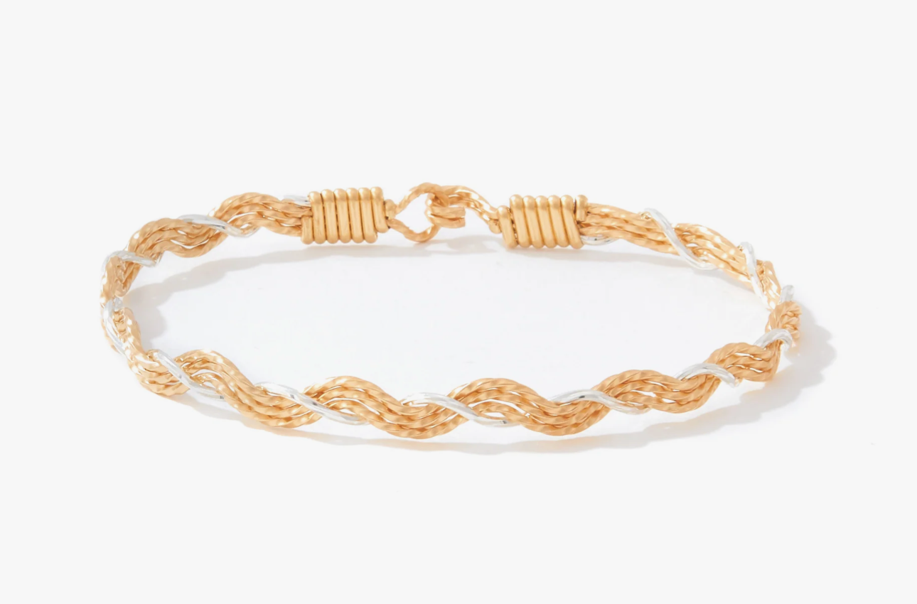 A Mother's Love Bracelet Gold w/ Sterling Silver