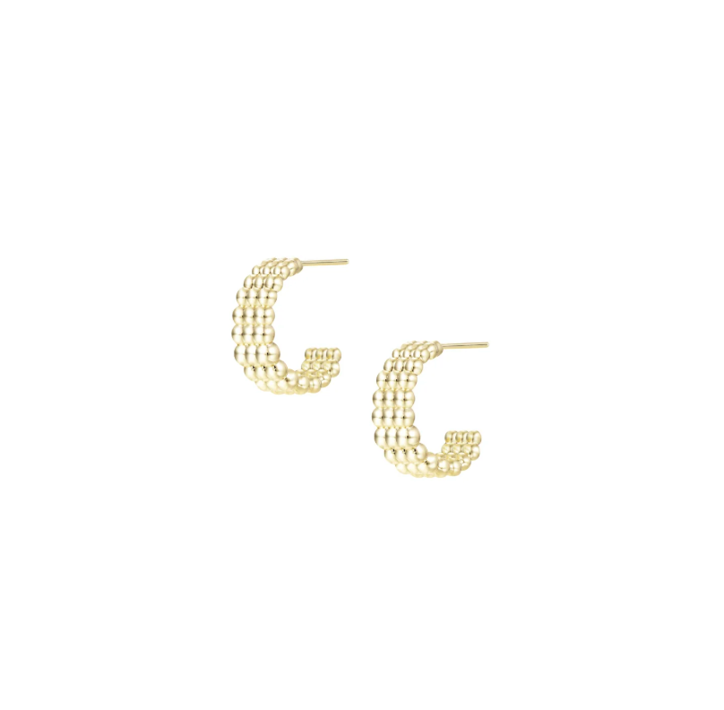 Solaris Beaded Hoop Earrings